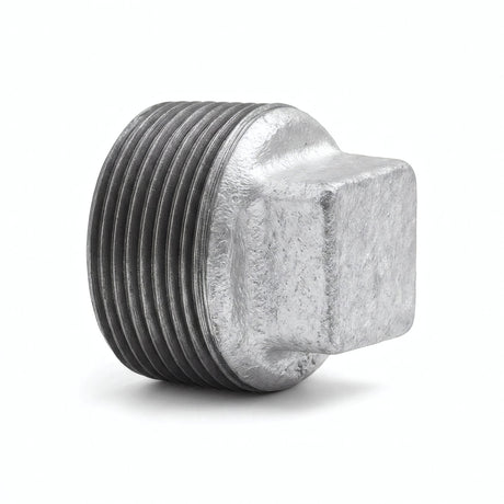 Bouchon mâle sans butée fonte galvanisée - photo produit fond blanc 4