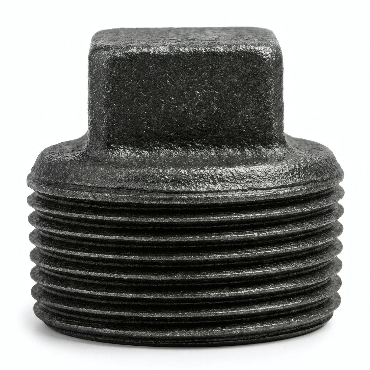 Bouchon mâle sans butée fonte noire - photo produit fond blanc 4