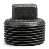 Bouchon mâle sans butée fonte noire - photo produit fond blanc 4