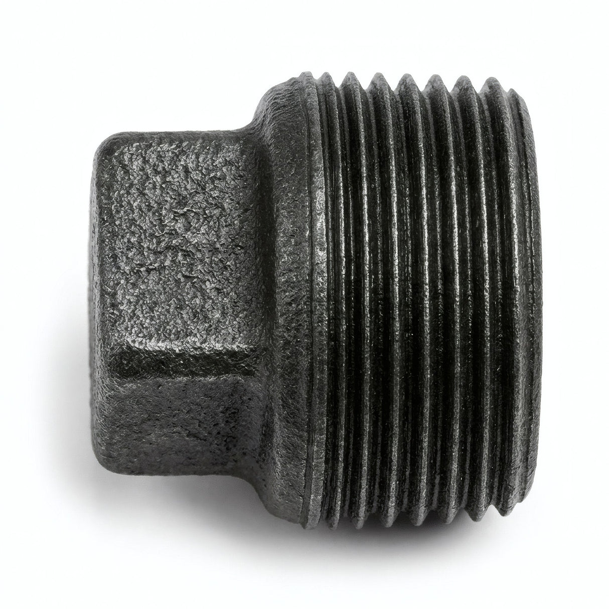Bouchon mâle sans butée fonte noire - photo produit fond blanc 12