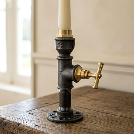 Kerzenständer Steampunk Wasserhahn