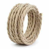 Gedrehtes Textilkabel aus Jute - Produktfoto auf weißem Hintergrund 4