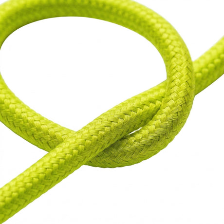 Rundes Neon-Textilkabel mit Seideneffekt – Gelb