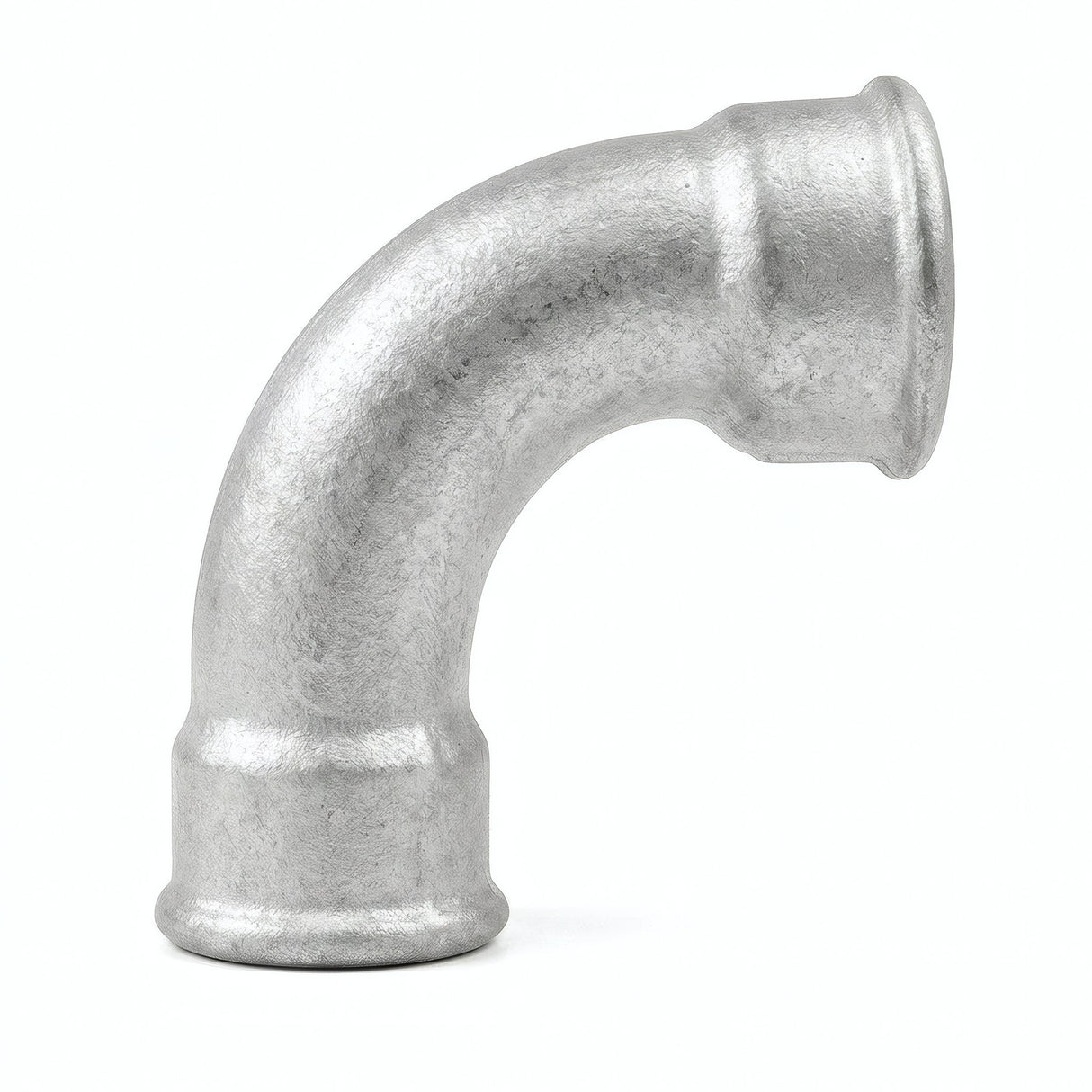Coude grand rayon 90° F/F fonte galvanisée - photo produit fond blanc 5