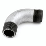 Coude grand rayon 90° M/M fonte galvanisée - photo produit fond blanc 1
