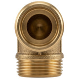 Winkel 90° männlich-männlich aus Messing CW617N BSP – Draufsicht