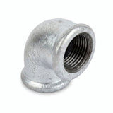 Coude petit rayon 90° F/F fonte galvanisée - photo produit fond blanc 1