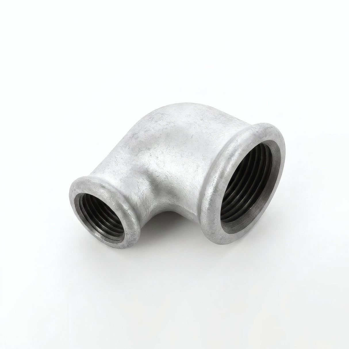 Coude réduit 90° F/F fonte galvanisée - photo produit fond blanc 14