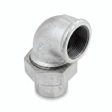 Coude union 90° F/F fonte galvanisée - photo produit fond blanc 1