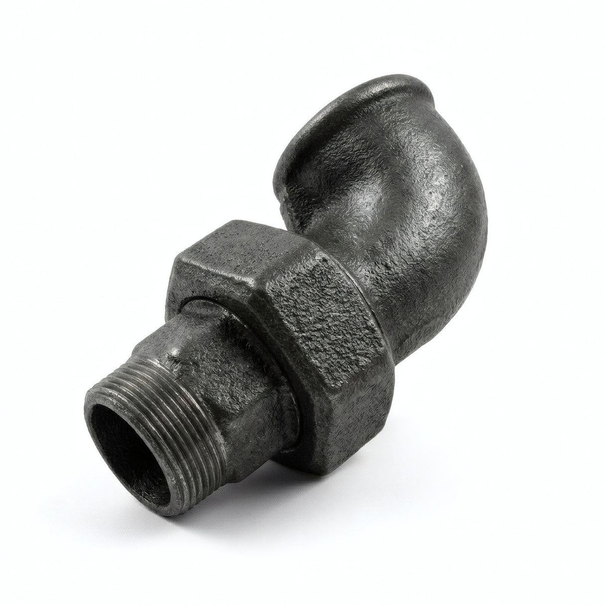 Coude Union M/F fonte noire - photo produit fond blanc 4