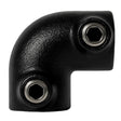 coude peint en noir pour structure tubulaire