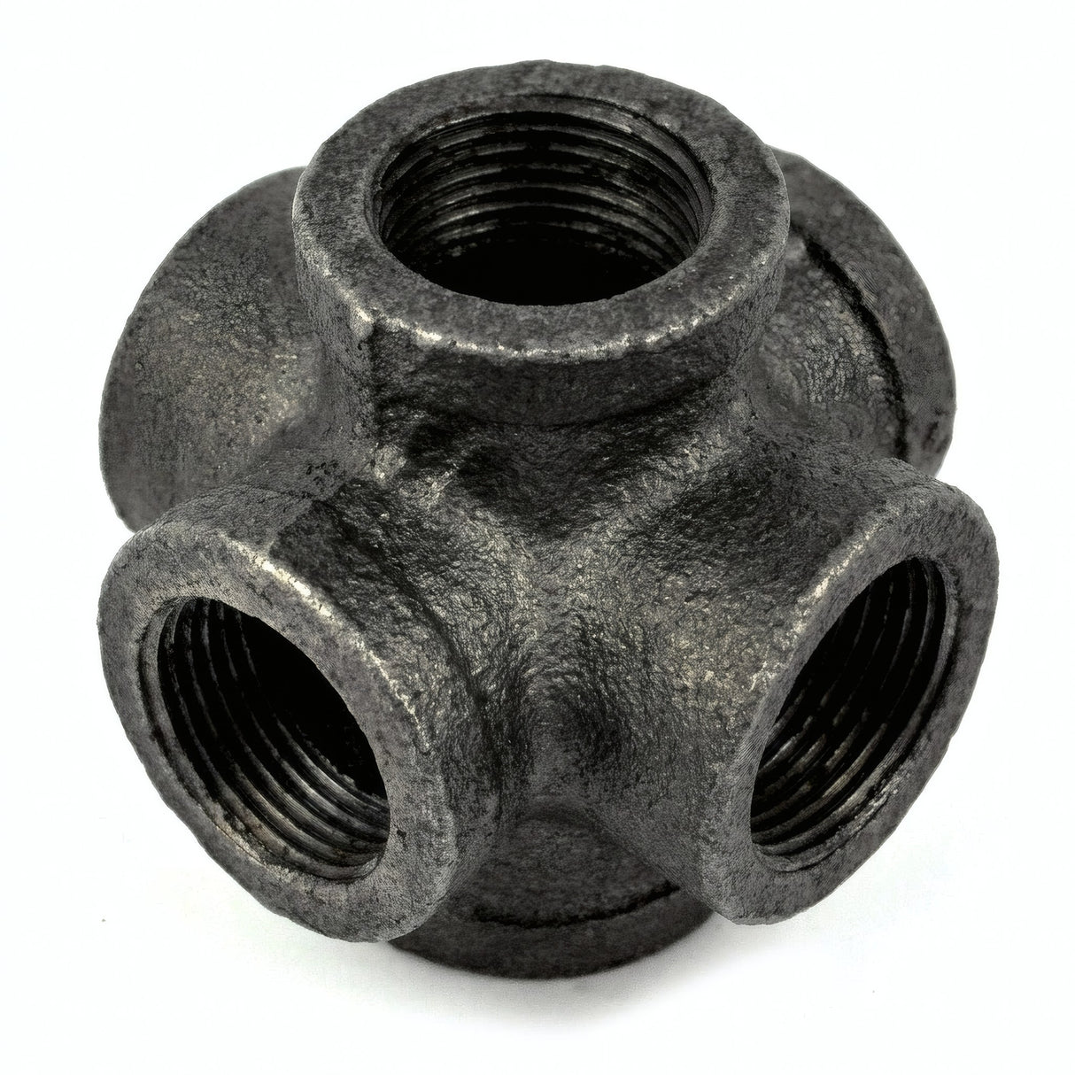 Distributeur - 6 voies - fonte noire - photo produit fond blanc 8
