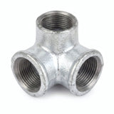 Distributeur coude - 3 voies - fonte galvanisée - photo produit fond blanc 5