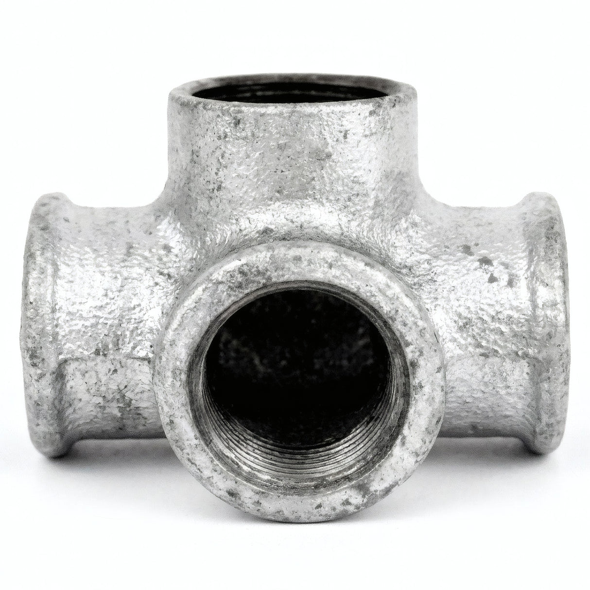 Distributeur T / Té - 4 voies - fonte galvanisée - photo produit fond blanc 4