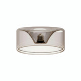 LED-Donut-Lampe E27 aus Rauchglas, Ø 195 mm, Dreiviertelansicht, weißer Hintergrund