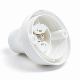 45°-E27-Fassung aus Thermoplast für Wand oder Decke — weiß — Ansicht 2