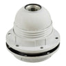 Lampenfassung E27 für Lampenschirm, Doppelring, Thermoplast oder Bakelit — Bakélite blanche