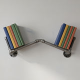 Étagère à livres murale Bend en fonte fixée au mur, style loft