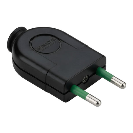 Gerader Stecker, kleines Modell für Lampen — Schwarz