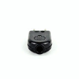 Schwarzer 2-poliger Stecker - Produktfoto auf weißem Hintergrund 4