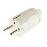 Gerader Schuko-Stecker für Leuchte — Weiß