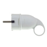 Schuko-Stecker mit Auszugsring — Weiß