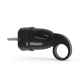 Schuko-Stecker mit Auszugsring — Schwarz