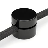 Universelle Wand-Kabelklemme für Textilkabel — Schwarz