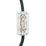 Zweipoliger Schnurschalter (Wippe) für Lampenkabel — Transparent