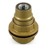 E14-Fassung aus Bakelit mit Doppelring — Gold
