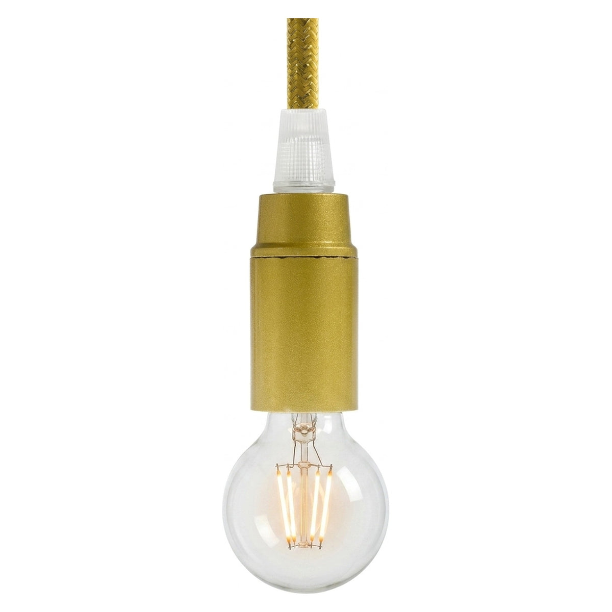 E14-Fassung aus Bakelit — Gold