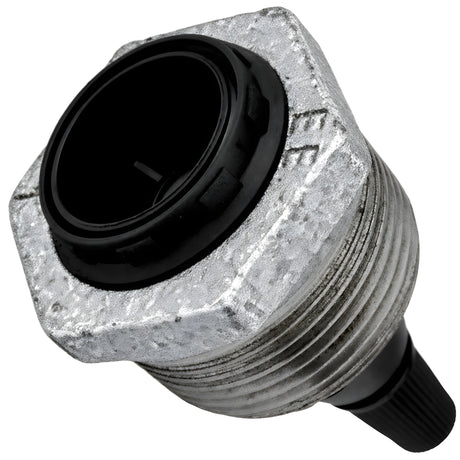 Fassungsset E14 im Fitting aus verzinktem Temperguss