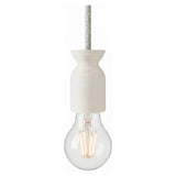 E27-Fassung aus 3D-gedrucktem Recycling-Kunststoff — Creme