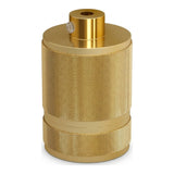 E27-Fassung aus gerändeltem Aluminium mit Doppelring — Messing