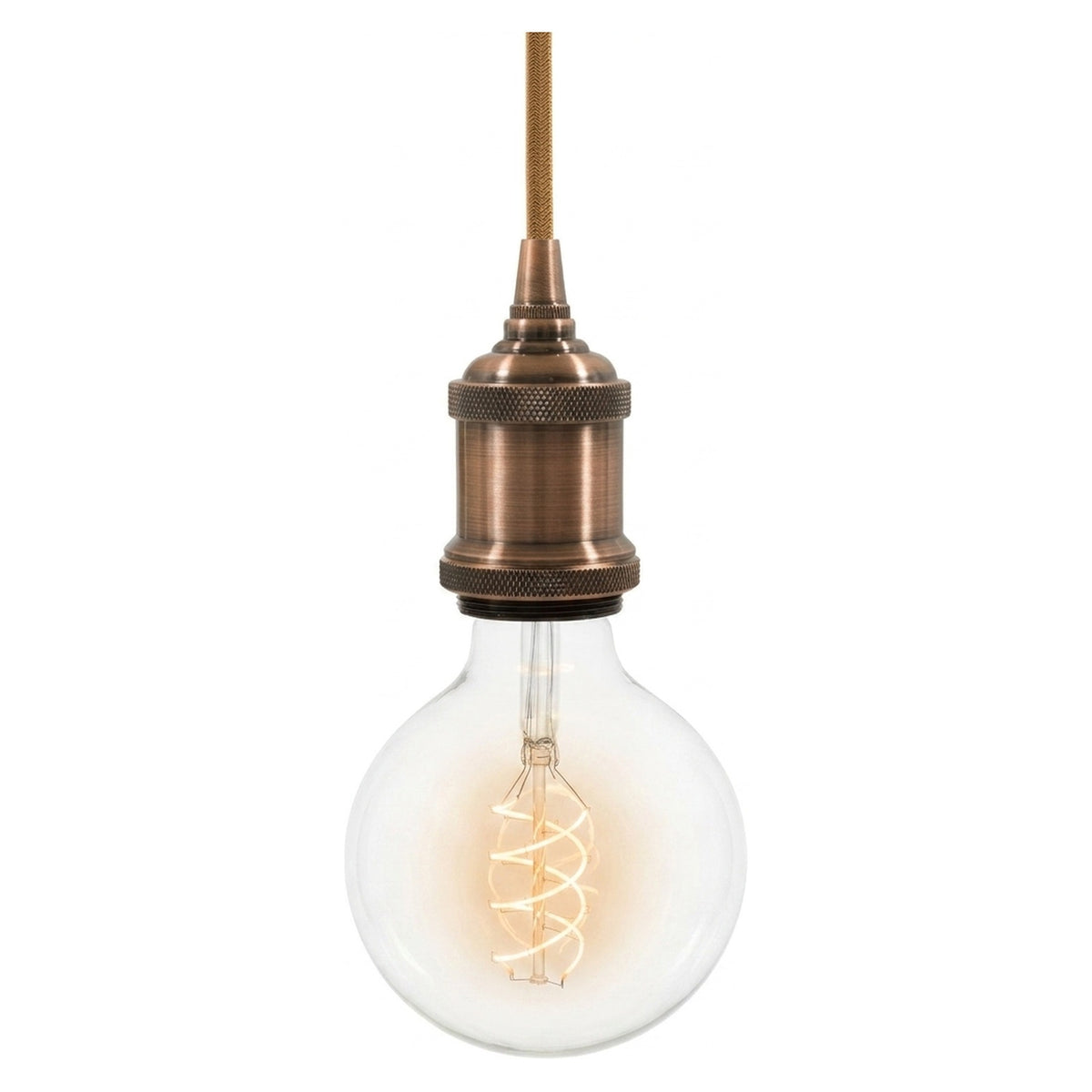 E27-Fassung aus Aluminium im Vintage-Stil — Kupfer