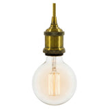 E27-Fassung aus Aluminium im Vintage-Stil — Messing