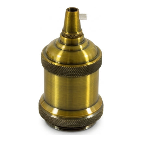 E27-Fassung aus Aluminium im Vintage-Stil — Messing