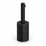 Zylindrisches E27-Fassungsset aus Metall — Zugentlastung 7 cm — schwarz — Ansicht 1