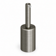 Zylindrisches E27-Fassungsset aus Metall — Zugentlastung 7 cm — satinierte Titanoptik — Ansicht 1