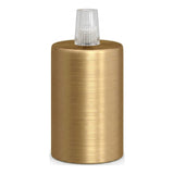 Zylindrische E27-Fassung aus Metall — Konisch, Kunststoff / Satinierte Bronze
