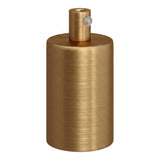 Zylindrische E27-Fassung aus Metall — Zylindrisch, Metall / Satinierte Bronze