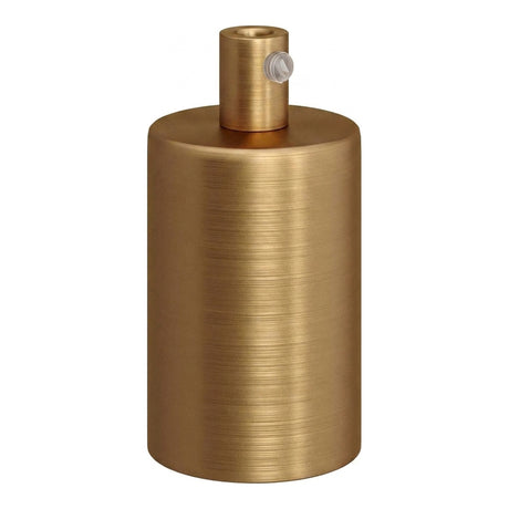 Zylindrische E27-Fassung aus Metall — Zylindrisch, Metall / Satinierte Bronze