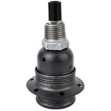 E27-Fassungsset aus mattem Metall in Grau auf Fitting mit Außengewinde 1/2'' (15x21mm) aus verzinktem Temperguss