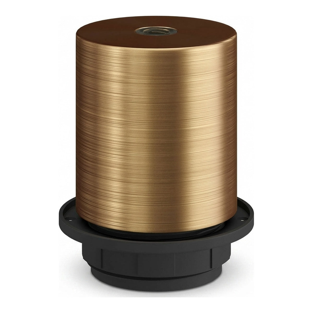 E27-Fassung aus Metall, halb mit Gewinde — Satinierte Bronze