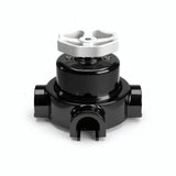 Porzellan-Wechselschalter-Set mit Knebel und Sockel — Schwarz / Weiß / 3 Auslässe
