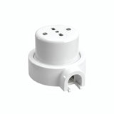 Wandsteckdose mit Sockel aus Porzellan – Set — Italienisch 2P+T 10/16 A / Weiß / 1 Auslass