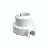 Wandsteckdose mit Sockel aus Porzellan – Set — Schuko 2P+T 16 A / Weiß / 1 Auslass