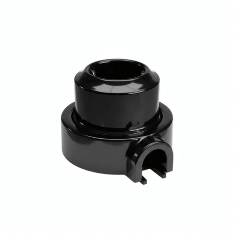 Wandsteckdose mit Sockel aus Porzellan – Set — Schuko 2P+T 16 A / Schwarz / 1 Auslass