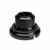 Wandsteckdose mit Sockel aus Porzellan – Set — Schuko 2P+T 16 A / Schwarz / Flach Ø 100 mm