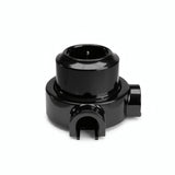 Wandsteckdose mit Sockel aus Porzellan – Set — Schuko 2P+T 16 A / Schwarz / 2 Auslässe